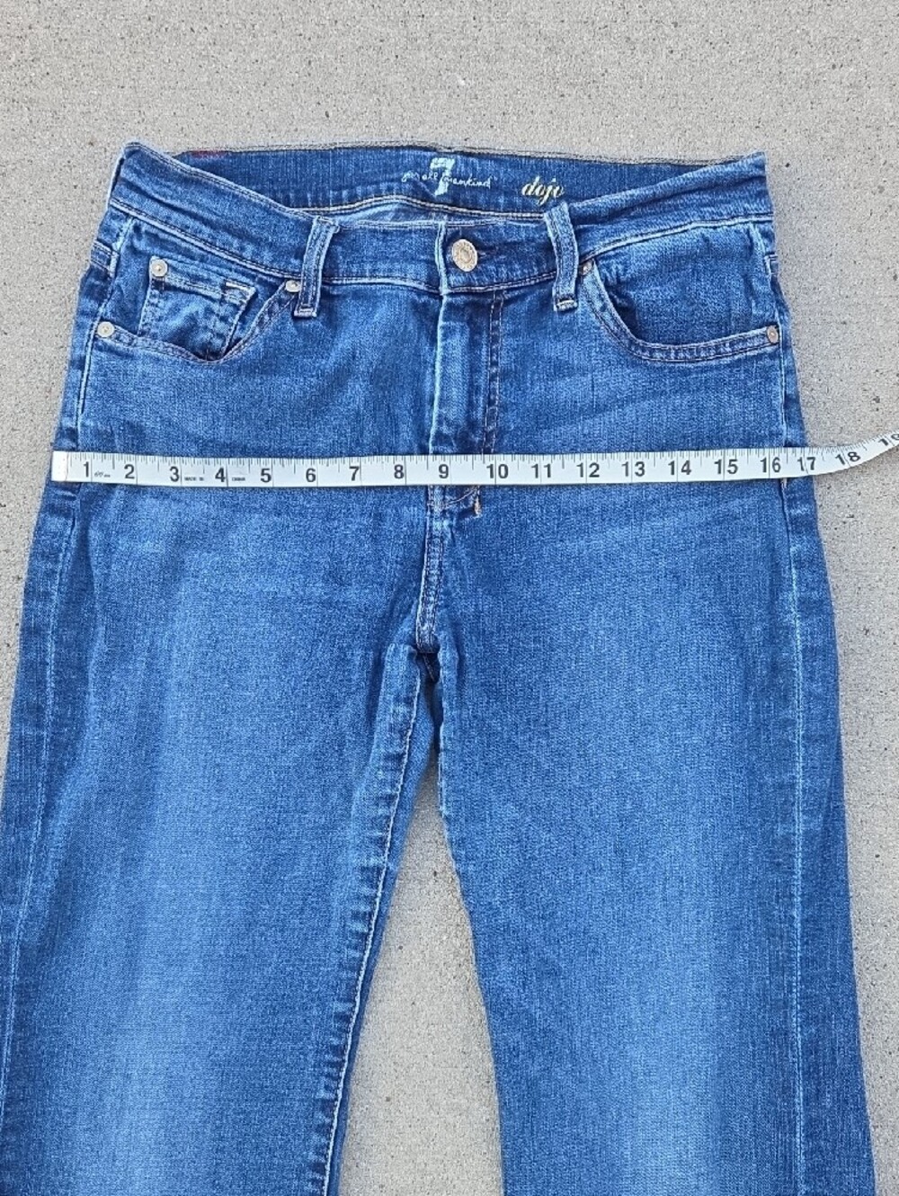 7 For All Mankind Dojo Jeans flared leg Sz 29 - Picture 5 of 8